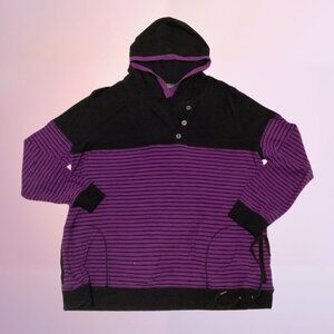 Lauren Jeans Co. Ralph Lauren Striped Hooded Pullover